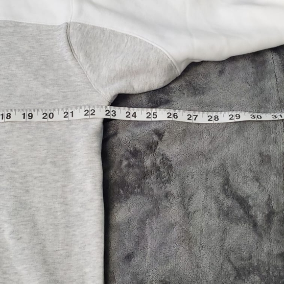 Adidas Hoodie Sport Open Hem White/LIGHT GREY  Size M Men's - Picture 15 of 16